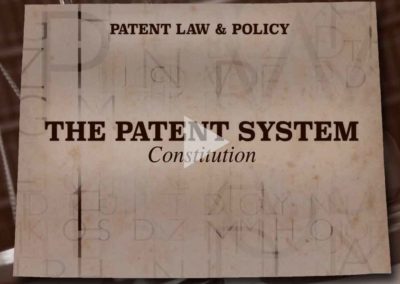GW School of Law: Patent Law MOOC
